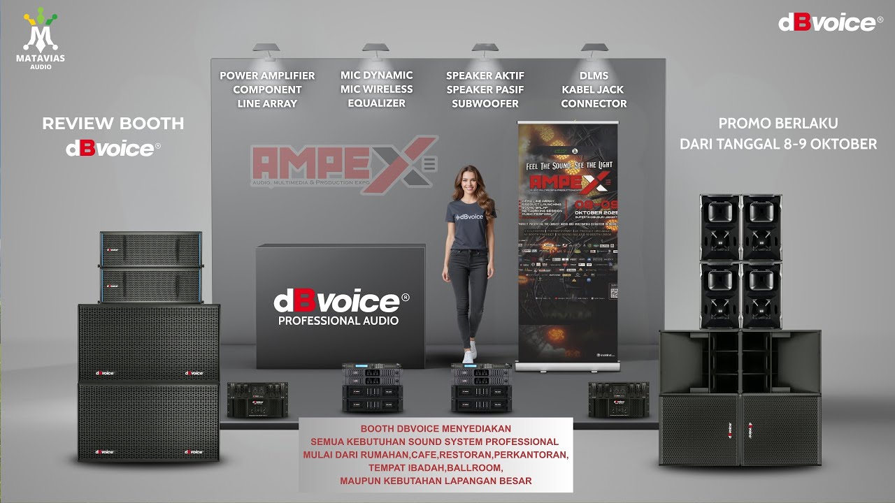 Review Boot dBvoice PROMO AMPEX Cibubur 2025