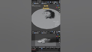 Blender Car Drift Smoke Animation| #blender3d #artofabhishorts #shorts #blendertips #smoke #cardrift