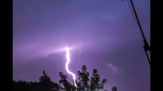 Severe Thunderstorm with non stop lightning