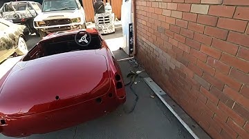 Crap to Cream Part 10. MG restoration. Last visit to the body shop, respray, painting finished