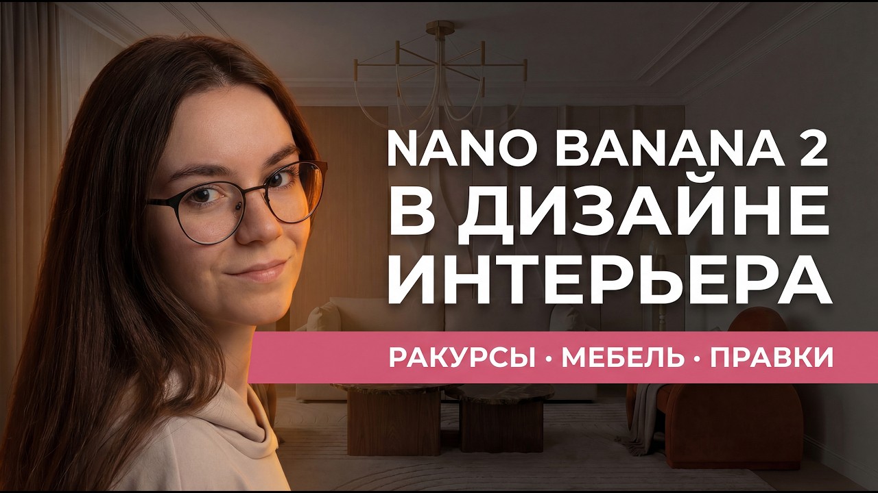 Nano Banana 2 в дизайне интерьера: полный алгоритм визуализации в нейросетях