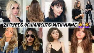 Different types of haircut with their names