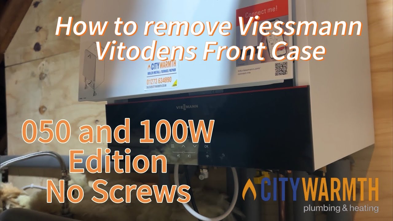 How to remove Viessmann Vitodens front case - YouTube