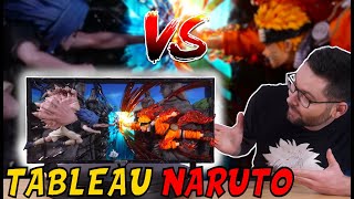 Tableau Statue En Résine Qui S Allume Naruto Vs Sasuke Par Trieagles