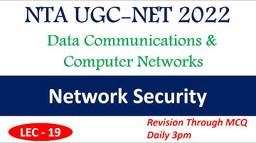 Network Security MCQ | Computer Network | NTA UGC NET Paper-2