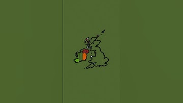 Medium scale British Isles #minecraft #maps #flags #unitedkingdom #europe #ireland