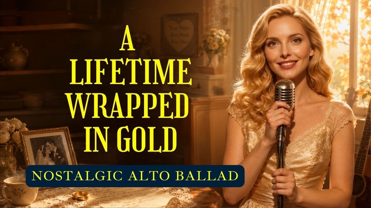 Cover "A Lifetime Wrapped in Gold" - A Nostalgic 1950s Tribute for Seniors | The Stella Rose Lounge