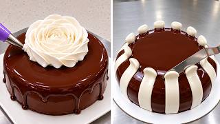 Top 10 So Quick Cake Decorating Ideas 🍫 Elegant Chocolate Cream Cake Decorating Ideas You Can Do #2
