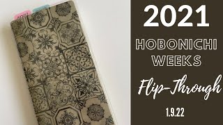 2021 Hobonichi Weeks Flip-Through | 1.9.22 | Functional Planning | Architect Destiny