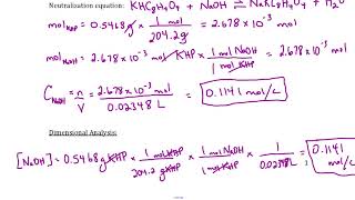 Titrations and Titration Curves Part 2 video