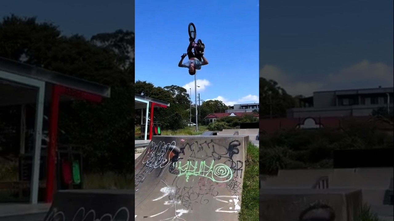 No obstacle too small for a double backflip 🔥 Rider 