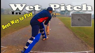 Wet Pitch ! Difficult to Play ! GoPro Helmet Camera Cricket Highlights screenshot 5