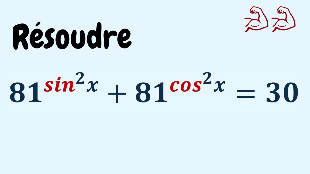 ÉQUATION MUSCLÉE MAIS RÉSOLUTION FLUIDE 😎