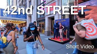 NEW YORK CITY Walking Tour [4K] 42nd STREET (Short Video)