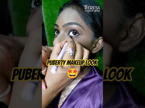 Puberty makeup🥳 #makeup #puberty #shorts #vlog