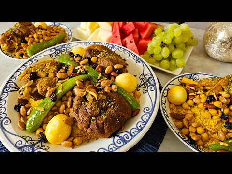 طريقة إعداد الكسكسي النابلي كسكسي الأفراح و المناسبات التونسية بنة من وراء العقل Couscous Nabeul 