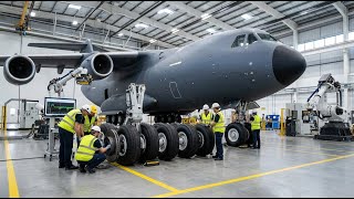 Inside the Tu-160 Factory: Assembling Massive Wheels & Carbon Brake Installation