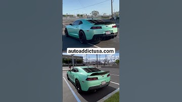 14-15 Evo Diffuser before and after @AutoAddictUSA #autoaddictusa #chevroletcamaro #camaro #maromod