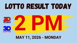 Lotto Result Today 2PM - MAY 11, 2026 MONDAY #2dlotto #3Dlotto #lottoresult #lotto