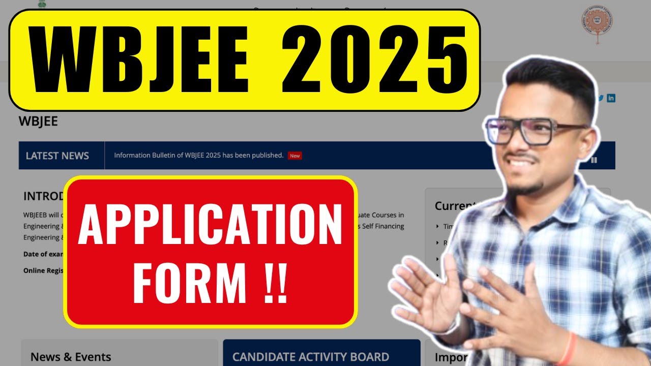 Application form releasing today | WBJEE 2025 updates - YouTube