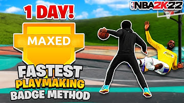 FASTEST Playmaking Badges METHOD In NBA 2K22 (Easiest Playmaking Badge Method)