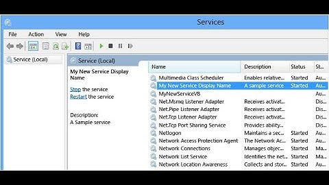 How to start and stop service C#