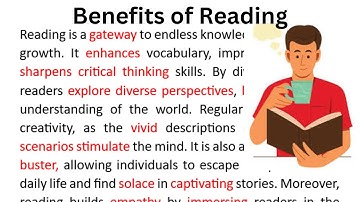 Benefits of Reading | Paragraph | Passage Reading  | Reading Practice |Para Reading | Comprehension