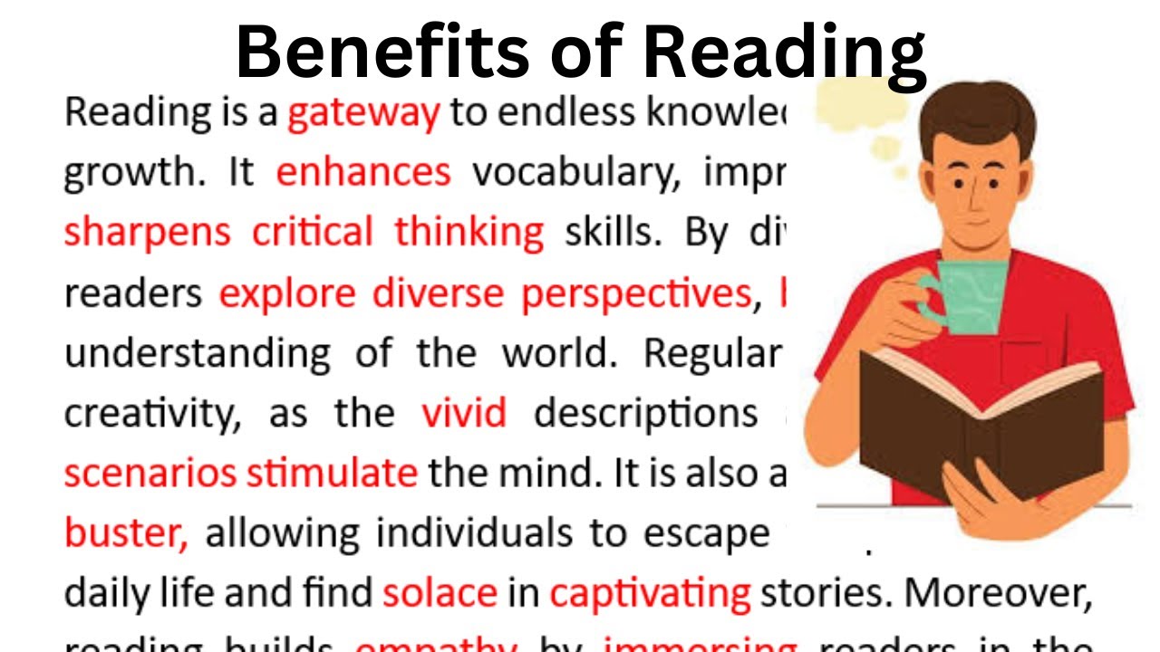 Benefits of Reading | Paragraph | Passage Reading  | Reading Practice |Para Reading | Comprehension