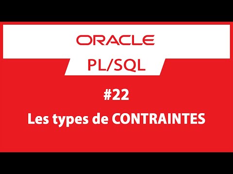 Vidéo: Qu'est-ce que le type de contrainte C dans Oracle ?