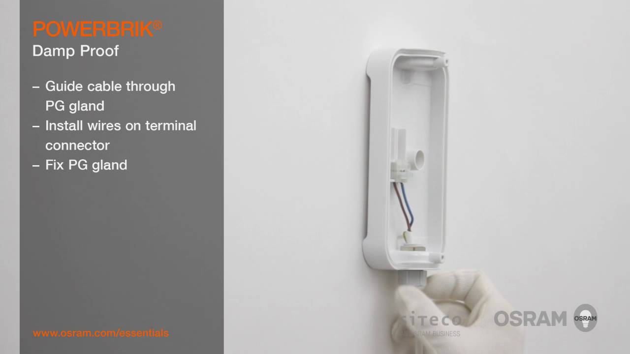 OSRAM POWERBRIK LED: The compact damp-proof luminaire