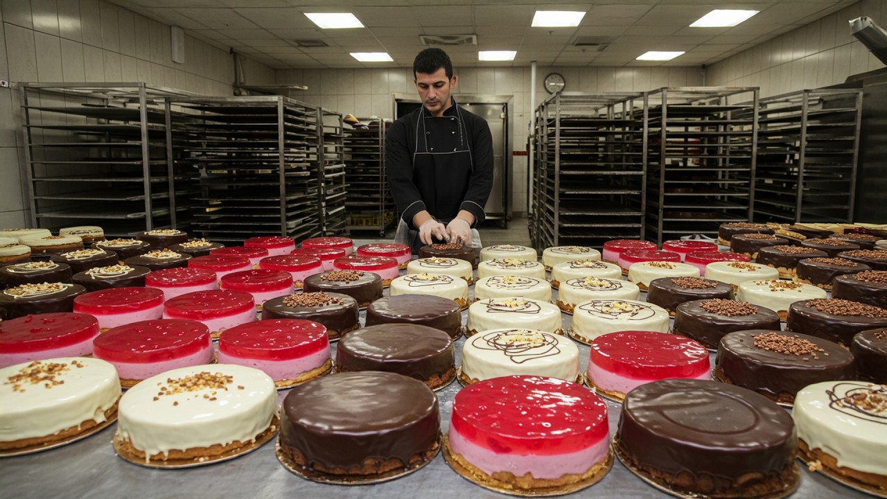 A Turkish Baker! Cake Making in a Turkish Bakery - Legendary Street Food