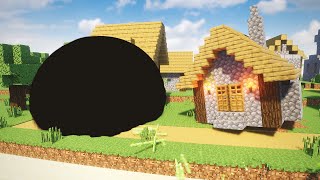 Black Hole vs Minecraft Village #2 | Teardown