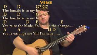 Brain Damage/Eclipse (Pink Floyd) Strum Guitar Cover Lesson with Chords/Lyrics chords
