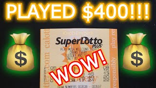 BOUGHT 400 LOTTO TICKETS! Played SAME NUMBERS for 20 Superlotto drawings! HOW DID WE DO?