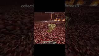 collecting glow stone in Minecraft #shorts #minecraftshorts #glowstone