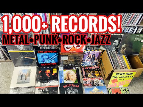 1,000+ Records! Metal, Punk, Classic Rock, Jazz, Autographed...