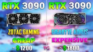 Cheapest RTX 3090 vs Most Expensive RTX 3090 - is it Worth Paying More