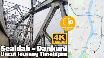 Kolkata Local Timelapse : Sealdah to Dankuni Uncut Journey Hyperlapse | GoPro Hero 7 4K