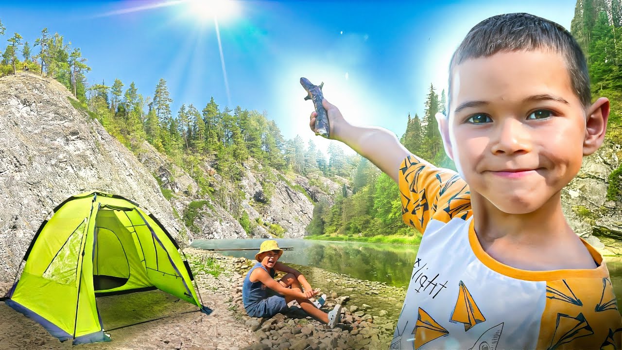 24 часа живем в Палатке - YouTube