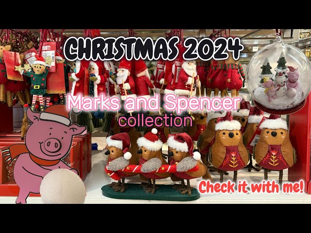 CHRISTMAS 2024 at Marks and Spencer! M&S XMas decor, baubles and