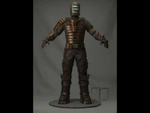 Dead Space Remake Isaac Clarke Suit Level 3 Cut Content - Turntable - Dead Space Fan Project