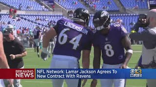 Ravens Lamar Jackson agrees to contract extension
