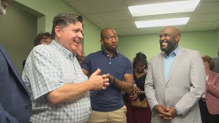 Governor Pritzker visits Urbana, meets with city leaders as part of 5-day bus tour