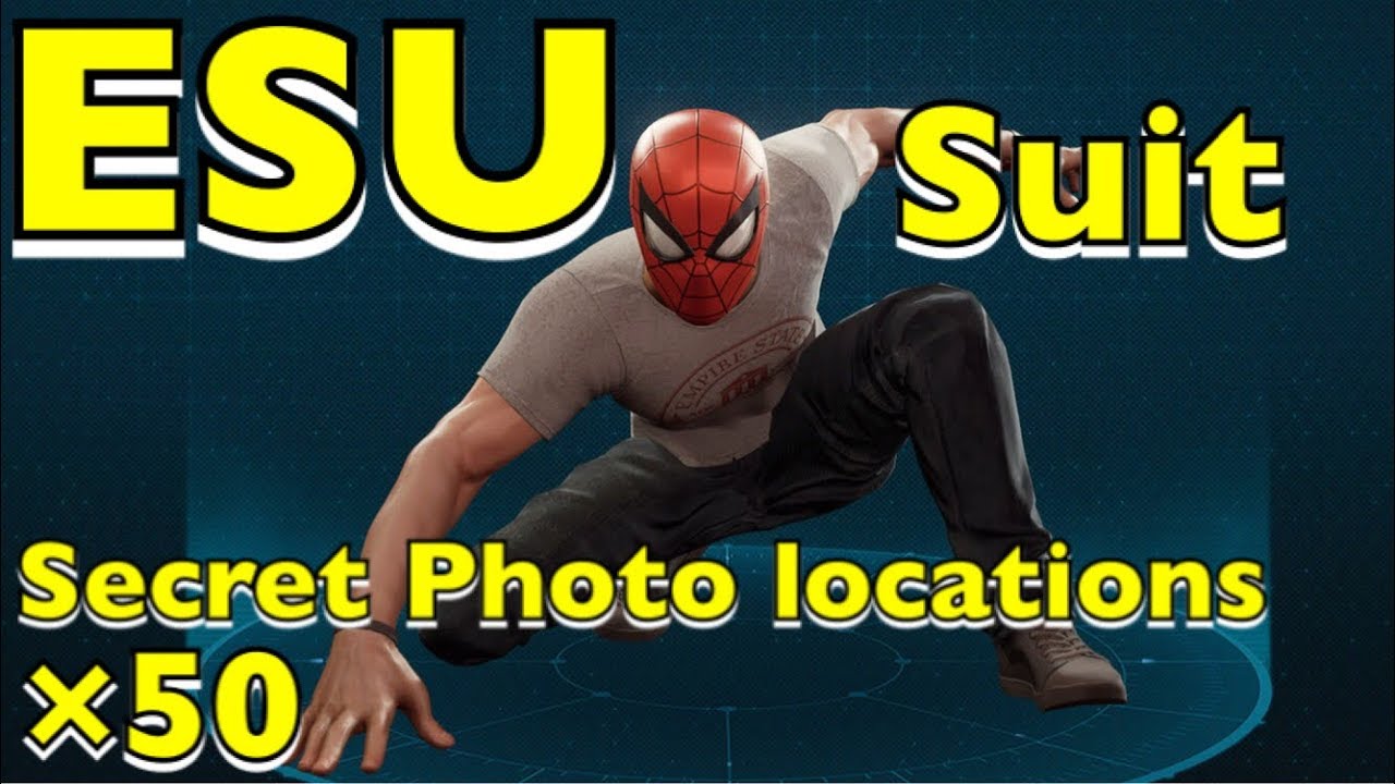 スパイダーマン 秘密の写真 50 場所紹介 コンプでesuスーツゲット Howtoget Esusuit Secret Photo Locations Spider Man Ps4 Youtube