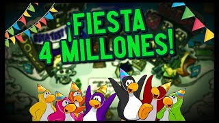 Guía ¡Fiesta de 4 MILLONES! - Club Penguin Online Guía ¡Fiesta de 4 MILLONES! - Club Penguin Online