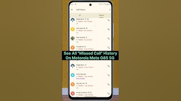 Motorola Moto G85 5G Hidden Trick to See Missed Calls #motog85 #shorts #short