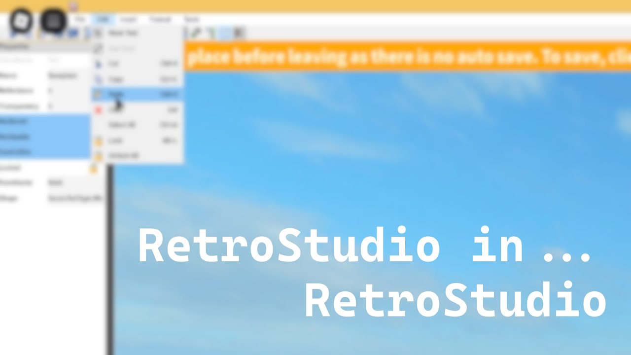 My RetroStudio in RetroStudio game | RetroStudio - YouTube