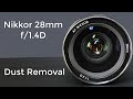 Nikon Nikkor 28mm f/1.4D : Dust removal
