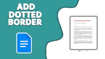 How to Add a Dotted Border in Google Docs