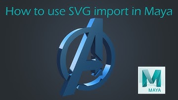 How to use SVG import in maya | Maya Tutorial